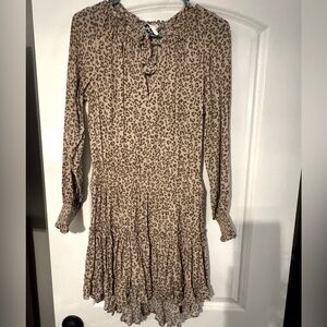 Leopard Print Midi Dress-NWOT
